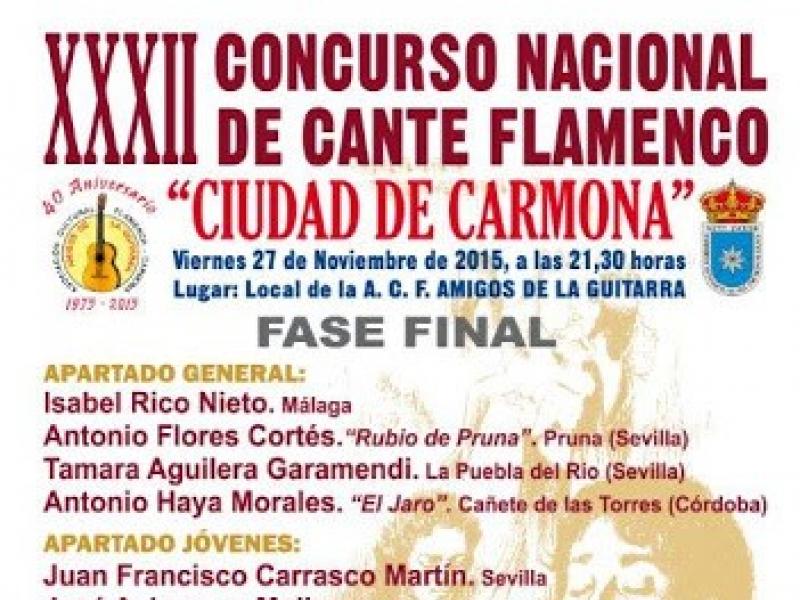 2015 Concurso Nacional de Cante Flamenco ‘Ciudad de Carmona’