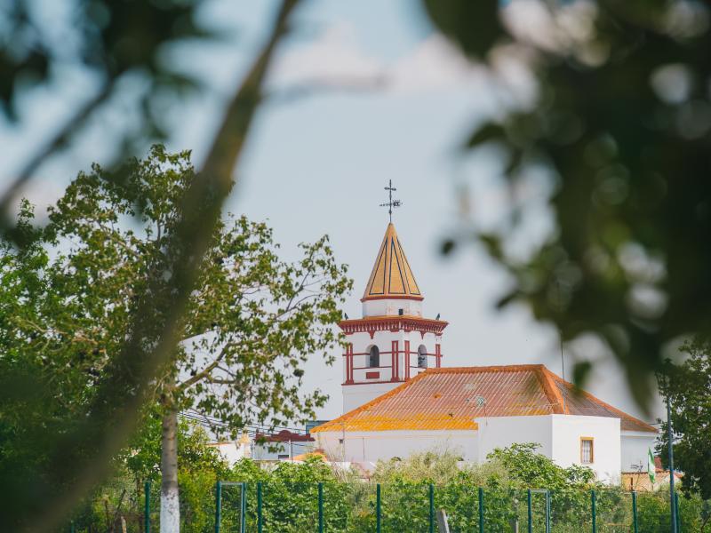 Isla Mayor-Vista del campanario de la Iglesia de Nuestra Señora del Carmen