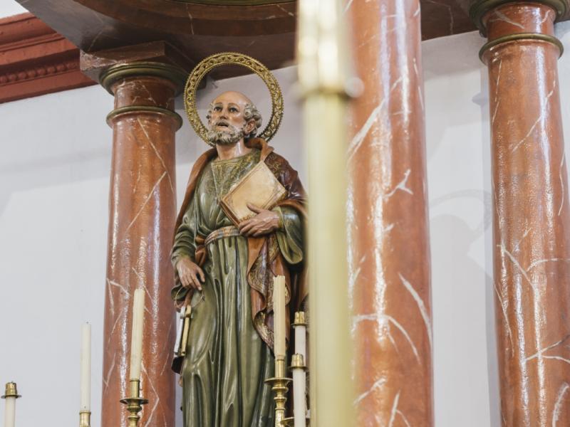 Coripe-Imagen de San Pedro Apostol  en la Iglesia San Pedro 