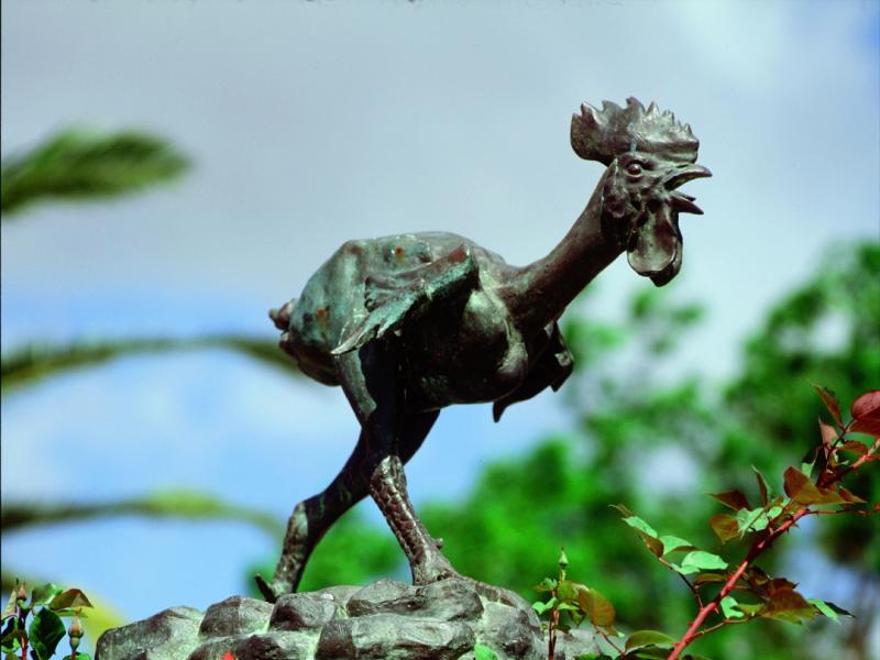 Morón de la frontera. Escultura del Gallo de Morón