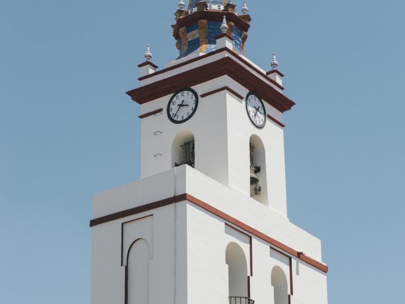 Villanueva del Ariscal. Campanario de la iglesia de Ntra. Sra. de las Nieves