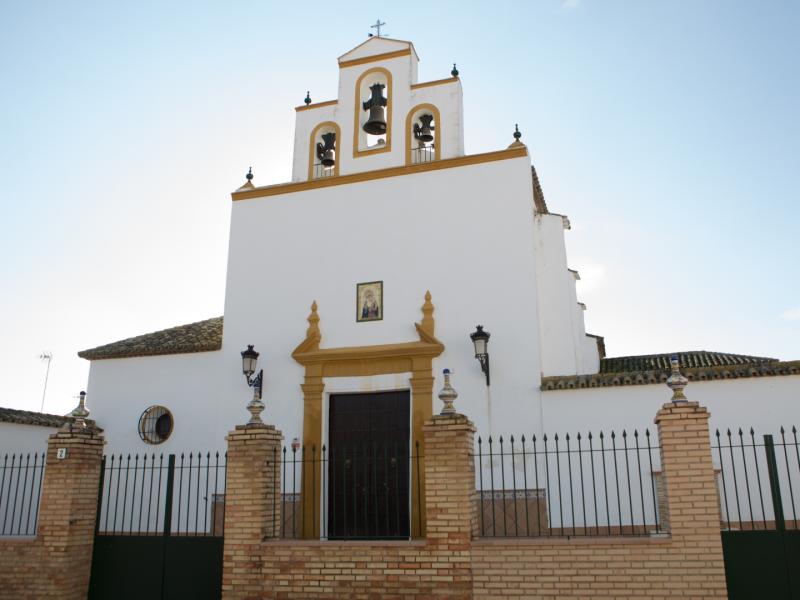 Marinaleda. Azulejo en la fachada de la Iglesia de Nuestra Señora de la Esperanza