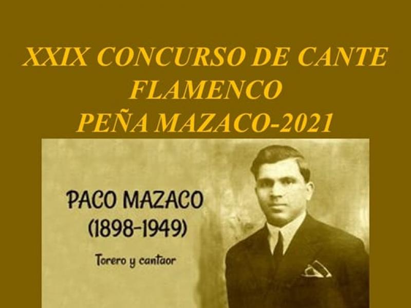XXIX Concurso de Cante Flamenco Peña Mazaco-2021