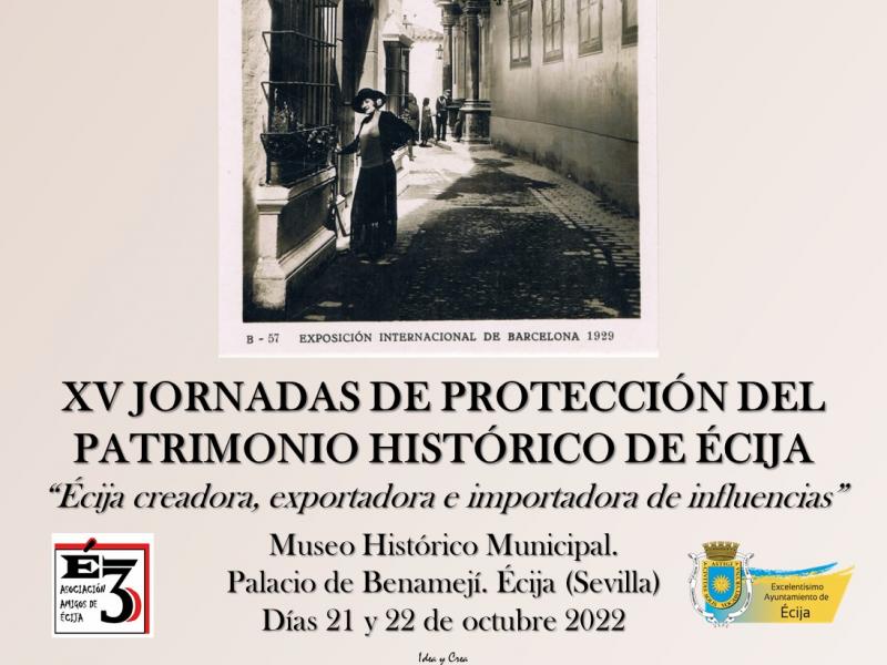 XV Jornadas de Protección del Patrimonio Histórico de Écija