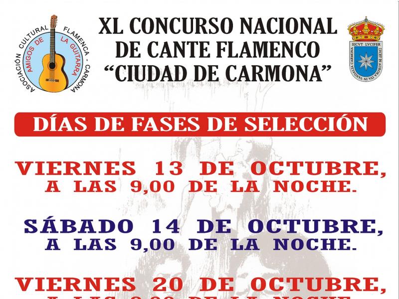 2019 Concurso Nacional de Cante Flamenco ‘Ciudad de Carmona’
