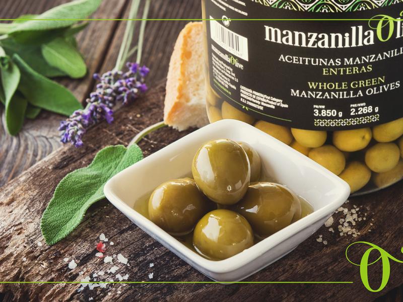Utrera. Manzanilla Olive. Aceitunas de la marca