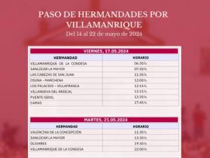 Paso de las Hermandades de El Rocío por Villamanrique de la Condesa 2024