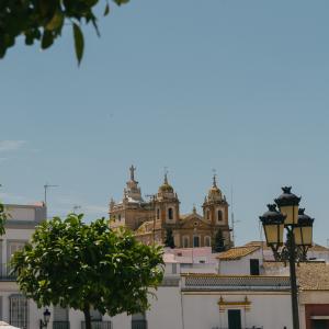 Marchena-Parte de la Iglesia y Convento de San Agustín desde la Plaza del Ayuntamiento