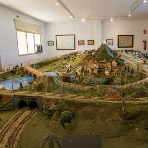 La Roda de Andalucía. Maqueta con trenes en el Museo del Ferrocarril