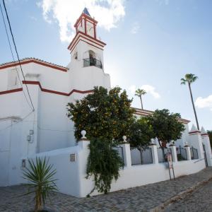 El Garrobo. Vista panorámica con la Iglesia Parroquial de la Concepción