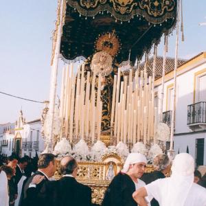 La Roda de Andalucía. Paso procesional de Virgen en la Semana Santa