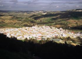 Villanueva de San Juan. Vista panorámica del pueblo con sus casas blancas